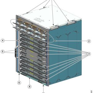 Cisco C9410R – 10 slot modular switch chassis, 8 line card slots, dual supervisor capable, 13RU