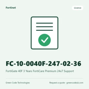 Fortinet FC-10-0040F-247-02-36 – FortiGate 40F 3 Years FortiCare Premium 24x7 Support