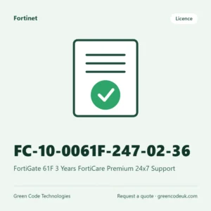 Fortinet FC-10-0061F-247-02-36 – FortiGate 61F 3 Years FortiCare Premium 24x7 Support
