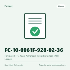 Fortinet FC-10-0061F-928-02-36 – FortiGate 61F 3 Years Advanced Threat Protection (ATP) Licence