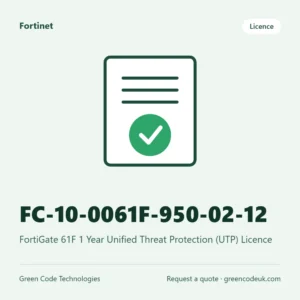Fortinet FC-10-0061F-950-02-12 – FortiGate 61F 1 Year Unified Threat Protection (UTP) Licence