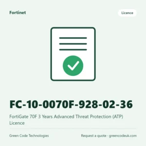 Fortinet FC-10-0070F-928-02-36 – FortiGate 70F 3 Years Advanced Threat Protection (ATP) Licence