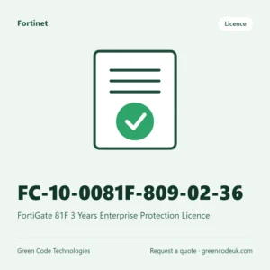Fortinet FC-10-0081F-809-02-36 – FortiGate 81F 3 Years Enterprise Protection Licence