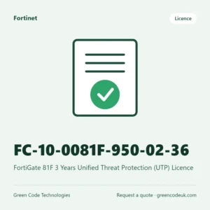 Fortinet FC-10-0081F-950-02-36 – FortiGate 81F 3 Years Unified Threat Protection (UTP) Licence