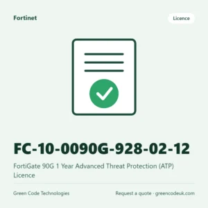 Fortinet FC-10-0090G-928-02-12 – FortiGate 90G 1 Year Advanced Threat Protection (ATP) Licence