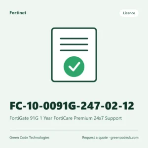 Fortinet FC-10-0091G-247-02-12 – FortiGate 91G 1 Year FortiCare Premium 24x7 Support