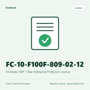 Fortinet FC-10-F100F-809-02-12 – FortiGate 100F 1 Year Enterprise Protection Licence