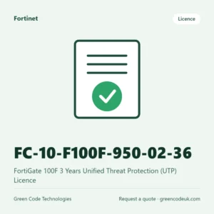 Fortinet FC-10-F100F-950-02-36 – FortiGate 100F 3 Years Unified Threat Protection (UTP) Licence