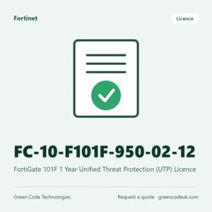 Fortinet FC-10-F101F-950-02-12 – FortiGate 101F 1 Year Unified Threat Protection (UTP) Licence
