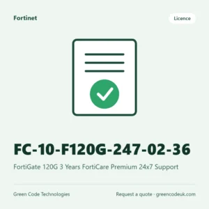 Fortinet FC-10-F120G-247-02-36 – FortiGate 120G 3 Years FortiCare Premium 24x7 Support
