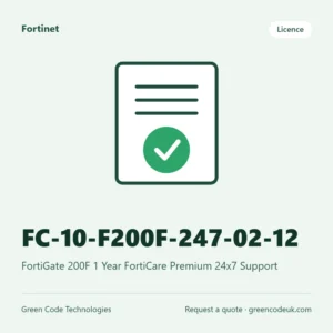 Fortinet FC-10-F200F-247-02-12 – FortiGate 200F 1 Year FortiCare Premium 24x7 Support