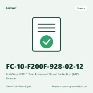 Fortinet FC-10-F200F-928-02-12 – FortiGate 200F 1 Year Advanced Threat Protection (ATP) Licence
