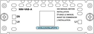 Cisco NIM-VAB-A – Single port multimode VDSL2 and ADSL2+ Annex A network interface module, RJ11